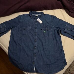 L.L. Bean Men's Indigo Button-Down Shirt